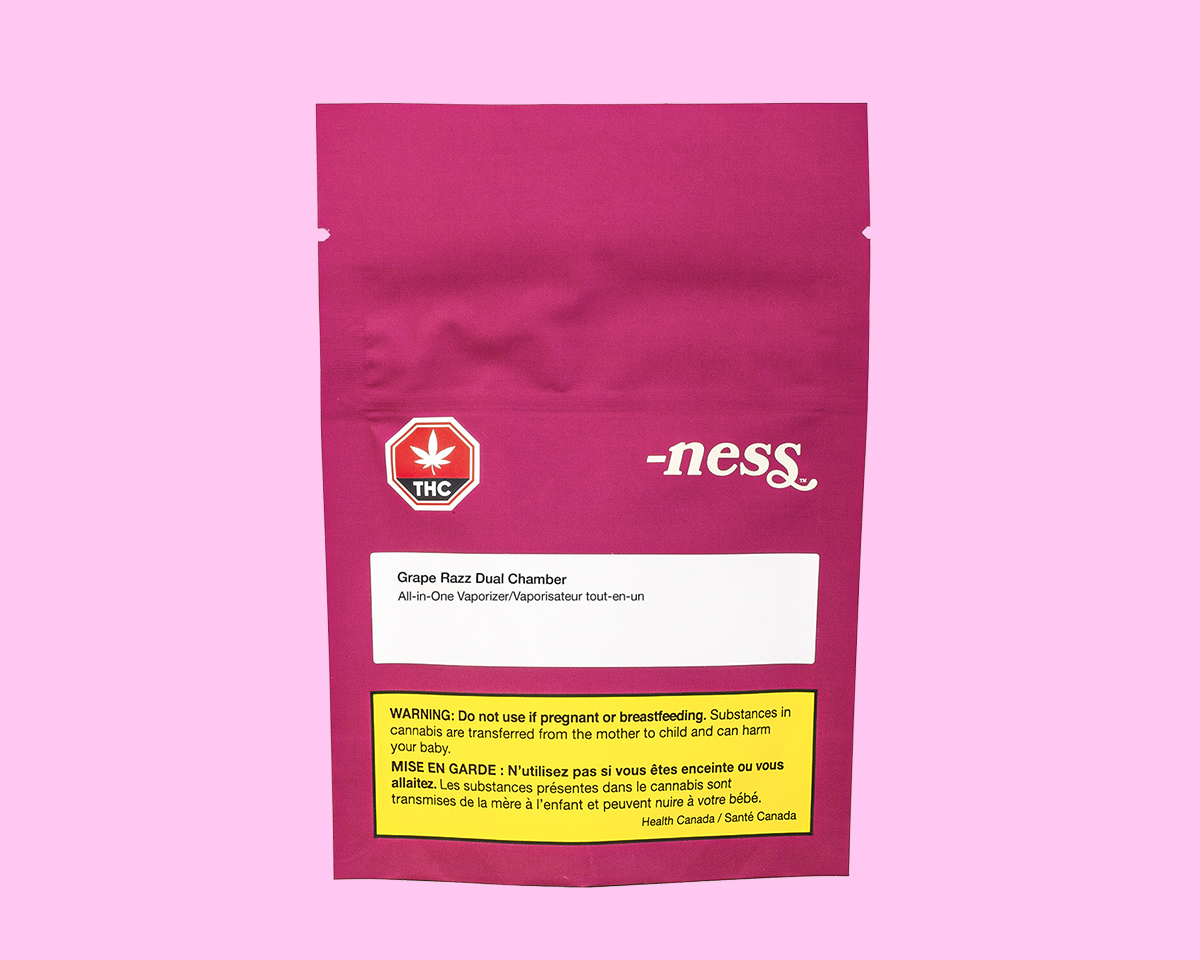ness Grape Razz Dual Chamber 3-in-1 AIO Vape Cart | ness Cannabis