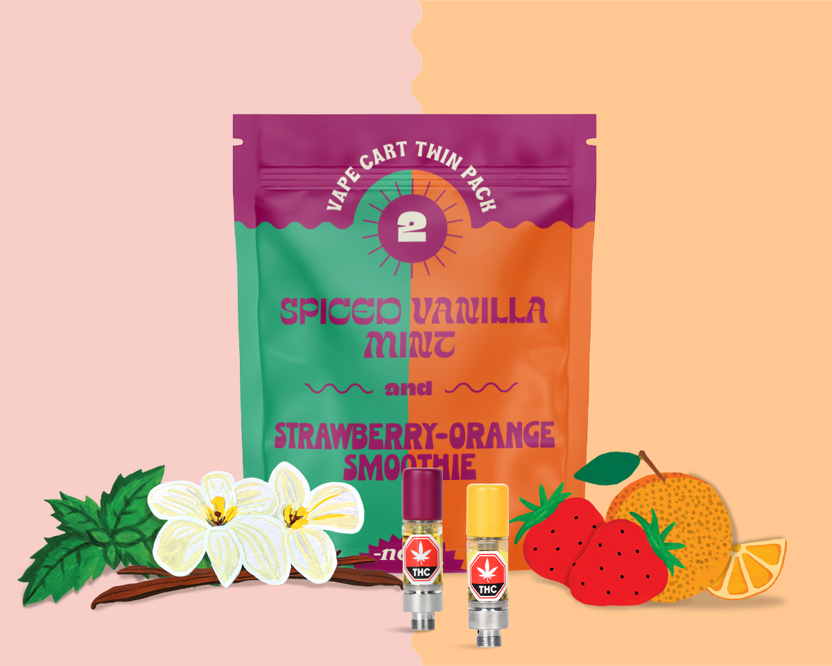 Spiced Vanilla Mint & Strawberry Orange Smoothie Twin-Pack 